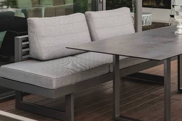 Aluminum Eva double sun lounger incl. parasol