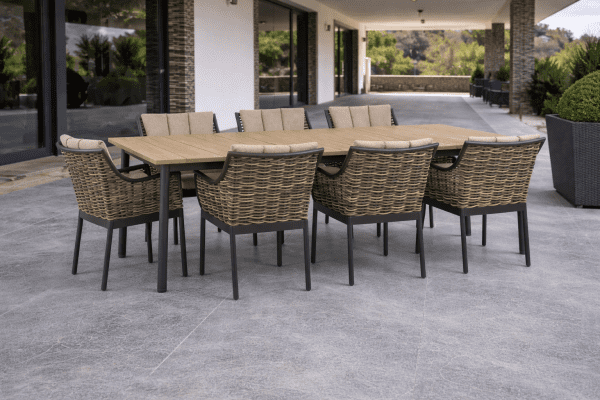 Apple Bee Wickerwork Dining Set Milou Black