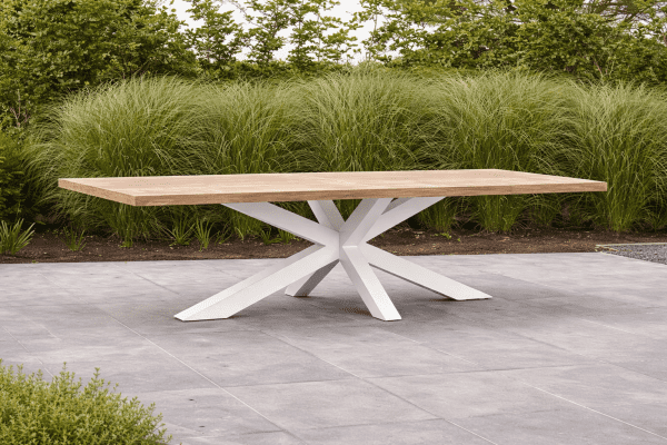 Aluminum teak table Timor