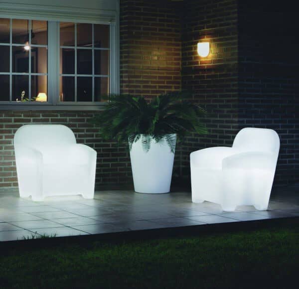 Italian design LED illuminated lounge set Panama