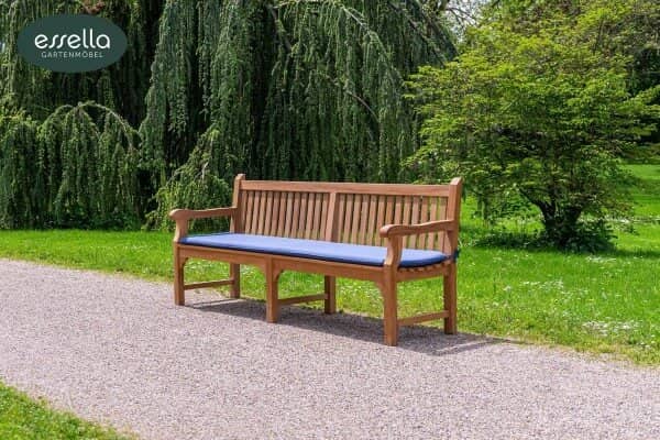 Teakholz Gartenbank Parkbank Pini 4-Personen 220cm