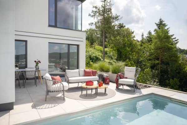 Aluminum Eva double sun lounger incl. parasol