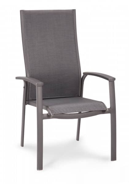 Stacking chair Larino anthracite / mat