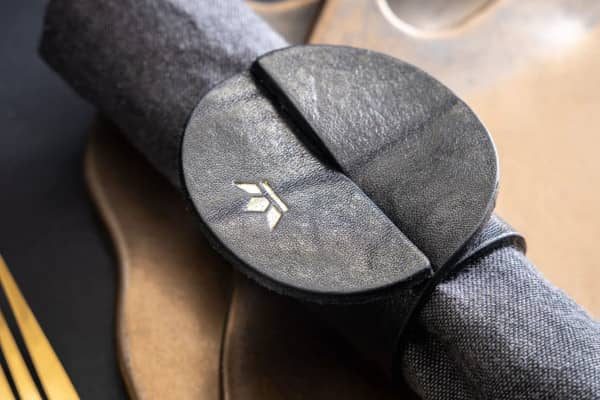 Serviettenring Leder 4er Pack