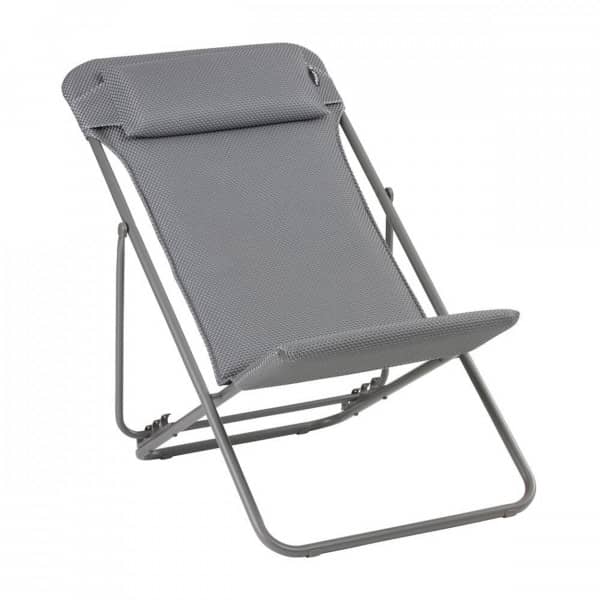 Gepolsterter Klapp-Liegestuhl mit Kopfkissen Maxi Transat +-BeComfort®