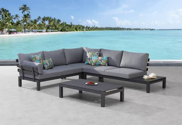 Stainless steel lounge group Portofino for 5 people (exhibit)