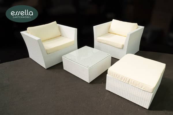 Rattan lounge seating group &quot;Miami&quot; 8-person : flat weave