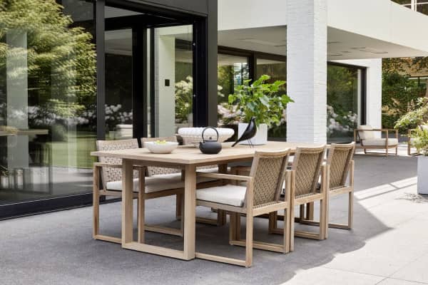 Applebee teak seating group Zara 6-person