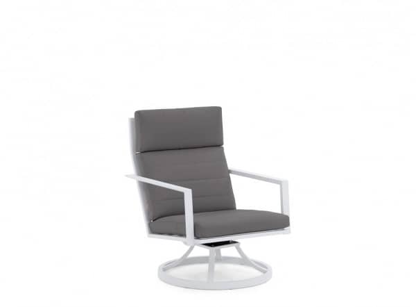 Aluminum recliner chair Maroon 360 rotatable