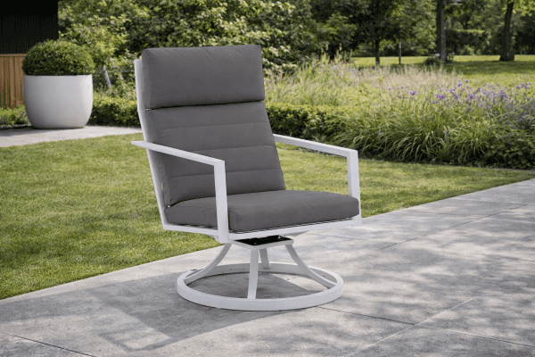 Aluminum recliner chair Maroon 360 rotatable