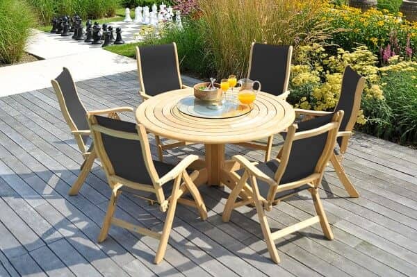 Wood Textile Bengal Seating Group 6-Person Roble