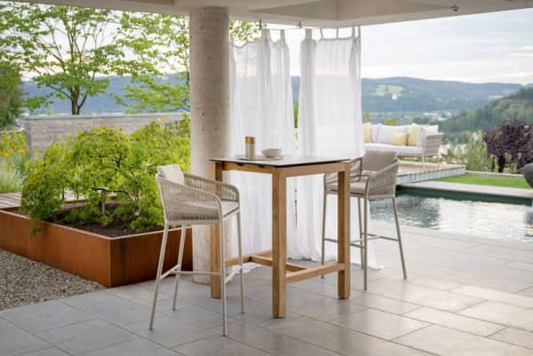 Aluminum Eva double sun lounger incl. parasol