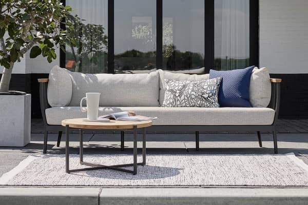 Large Apple Bee aluminum with teak lounge Condor in set