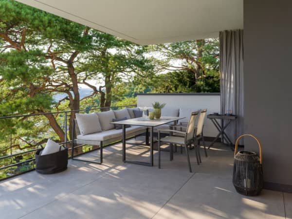 Aluminum Eva double sun lounger incl. parasol