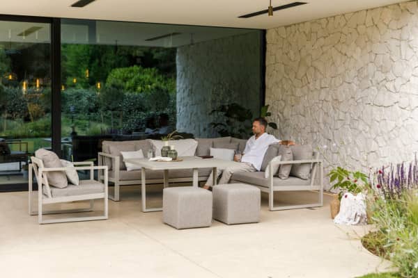 Aluminum Lounge Timber 7 people